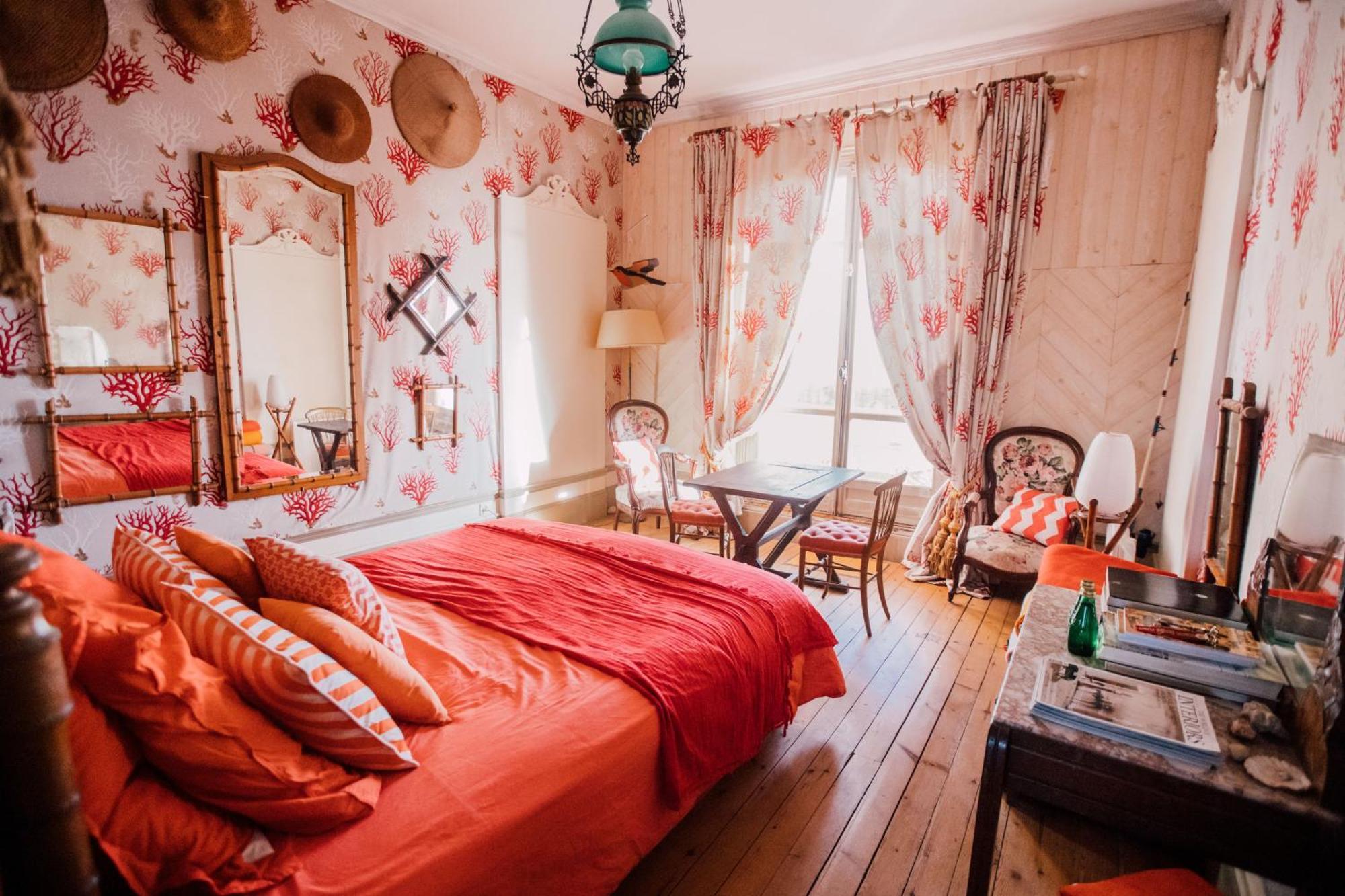 La Villa Louis, La Chambre Rose, Maison D'Hotes Vue Mer, Lion-sur-Mer Eksteriør billede