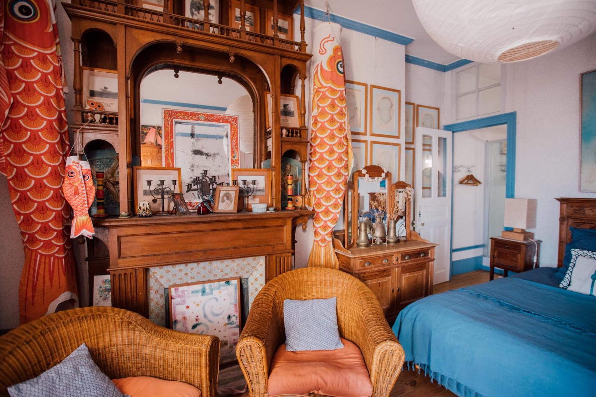 La Villa Louis, La Chambre Rose, Maison D'Hotes Vue Mer, Lion-sur-Mer Eksteriør billede