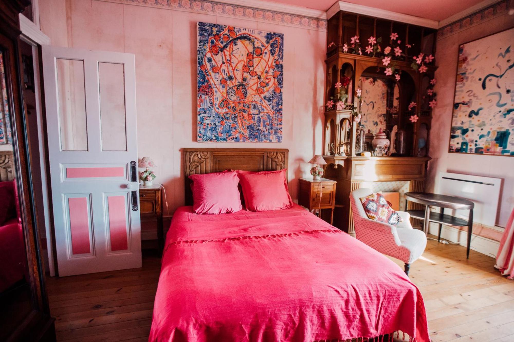 La Villa Louis, La Chambre Rose, Maison D'Hotes Vue Mer, Lion-sur-Mer Eksteriør billede