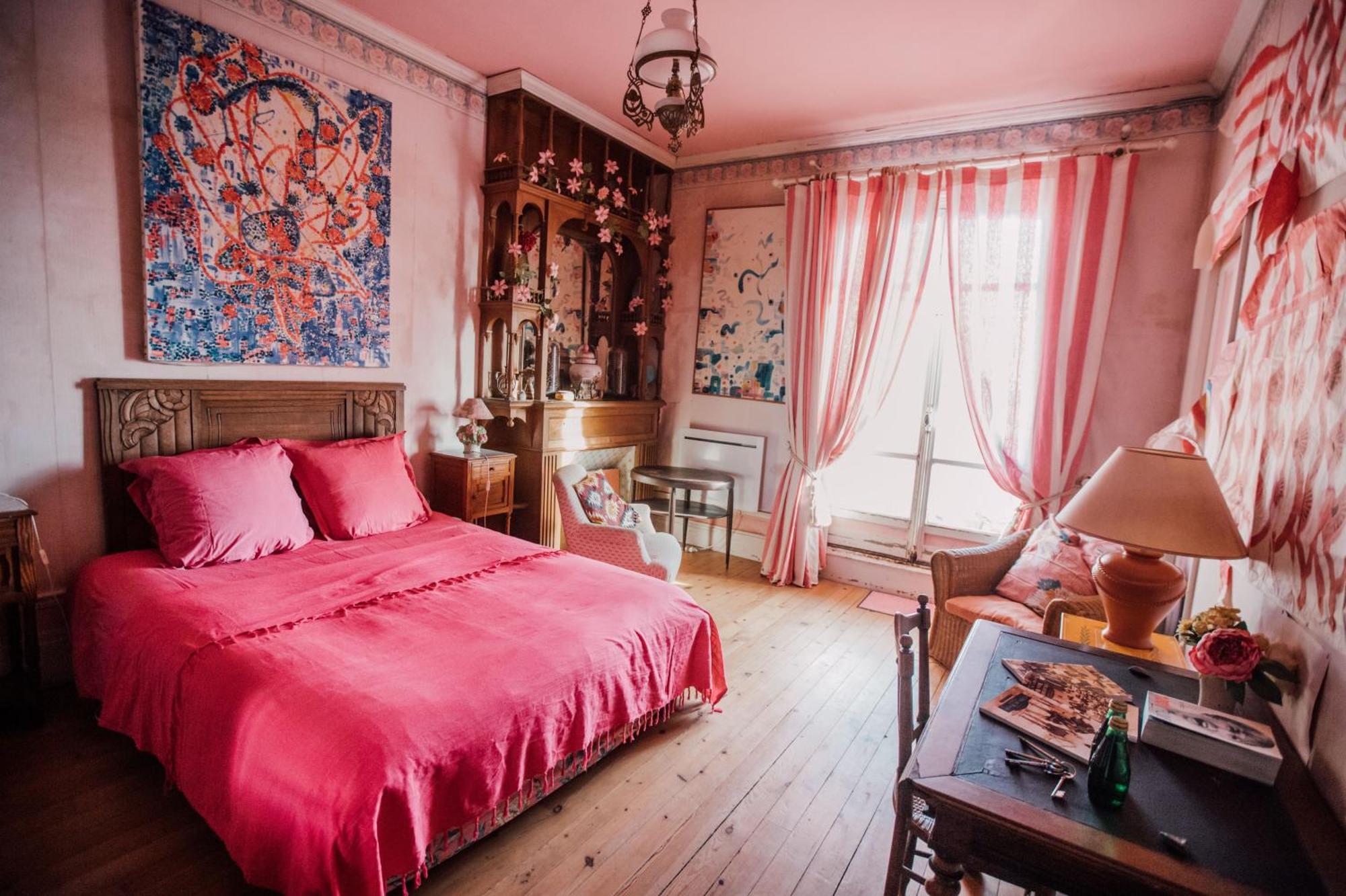 La Villa Louis, La Chambre Rose, Maison D'Hotes Vue Mer, Lion-sur-Mer Eksteriør billede